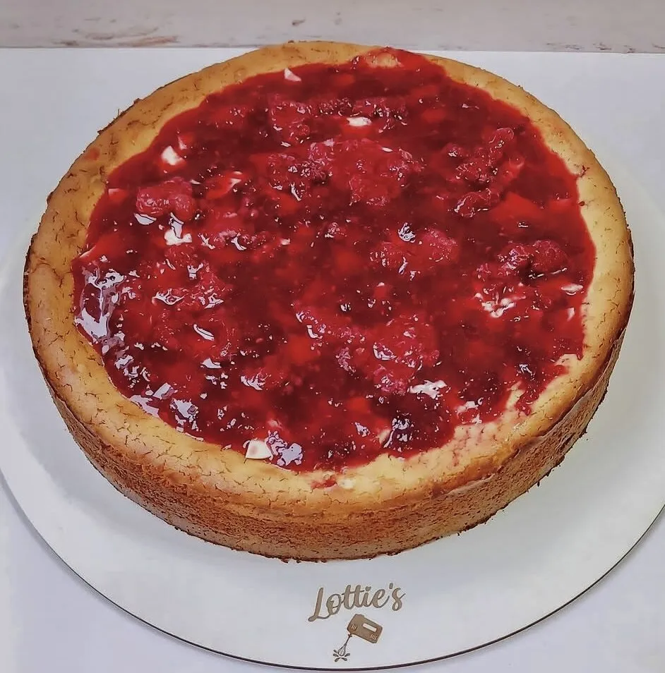 Cheesecake blanco y frambuesa