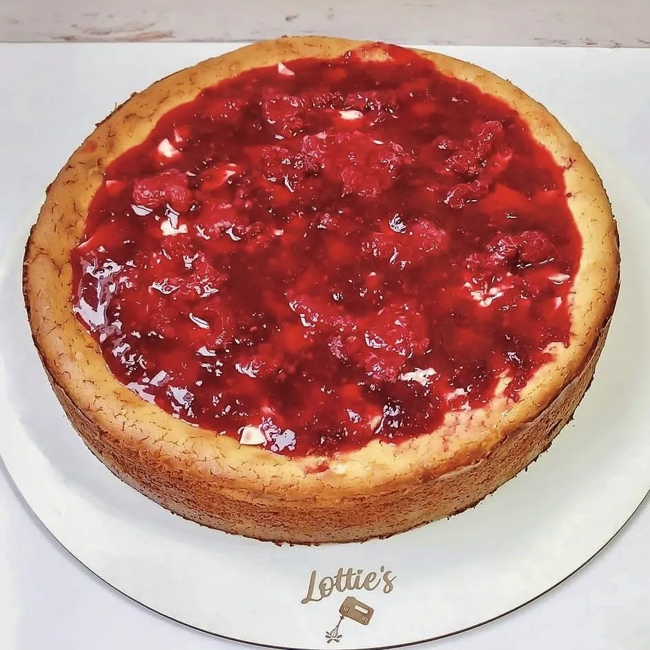Cheesecake blanco y frambuesa